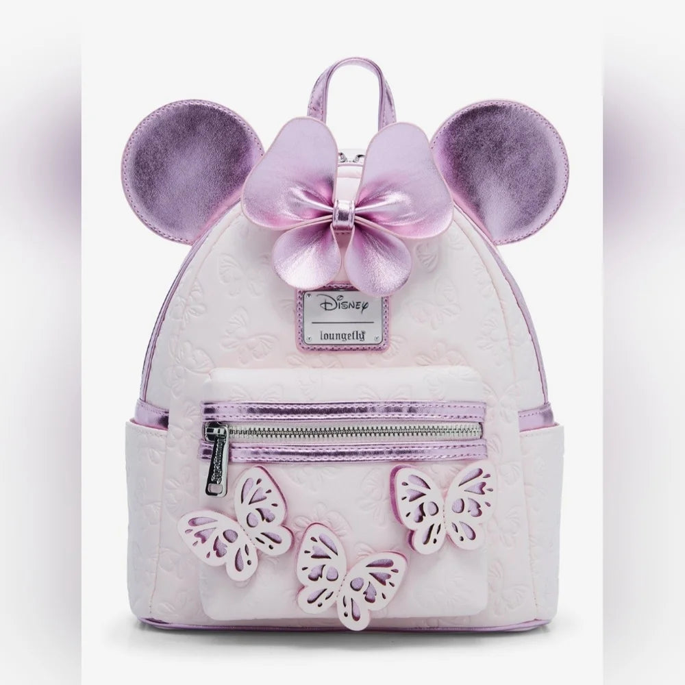 Pink Butterfly Minnie Mouse Backpack