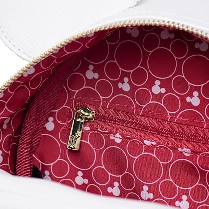 Minnie Mouse White Quilted Backpack