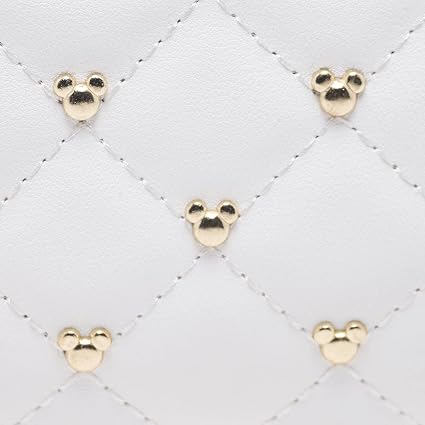 Minnie Mouse White Quilted Backpack
