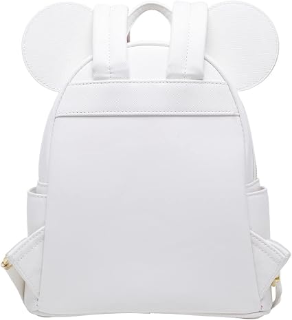 Minnie Mouse White Quilted Backpack