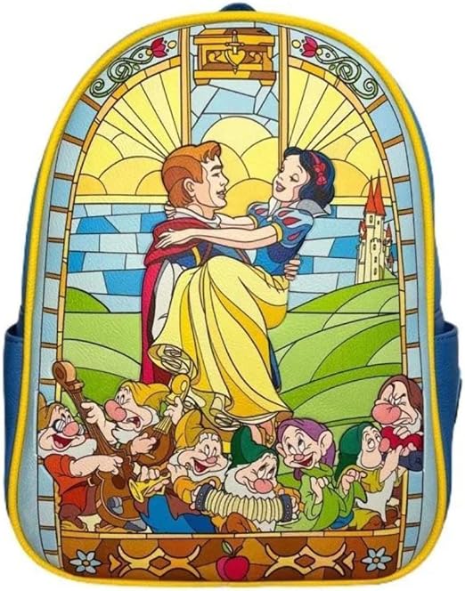 Snow-White Stained-Glass Backpack