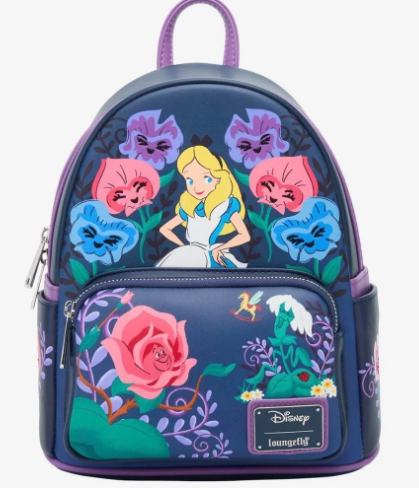 Alice in Wonderland & Flowers Mini Backpack