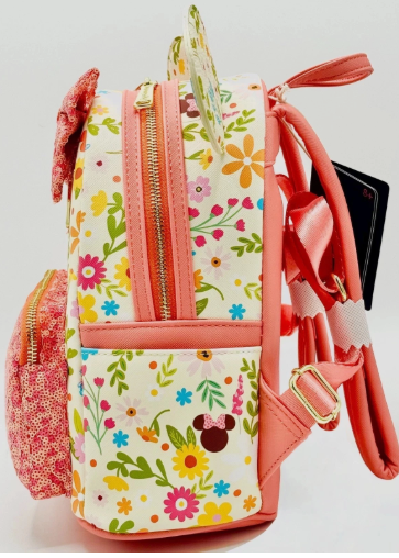 Minnie Mouse Pink Floral Mini Backpack