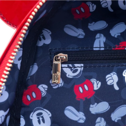 Mickey Mouse Red Holographic Mini Backpack