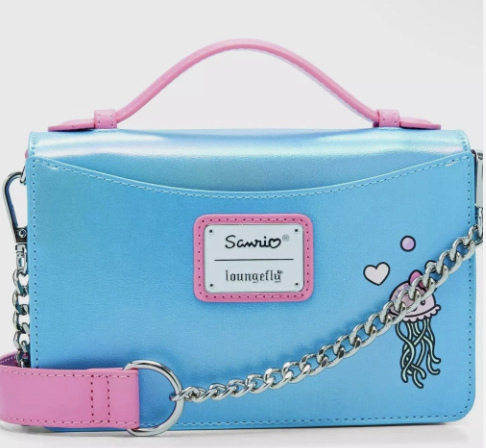 Hello Kitty Blue Metallic Mermaid Handbag