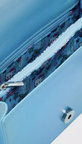Hello Kitty Blue Metallic Mermaid Handbag