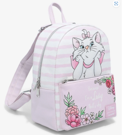 The Aristocats Marie Striped Mini Backpack