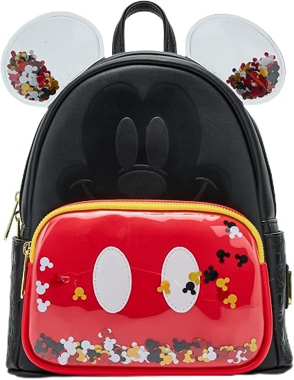 Mickey Mouse Black Confetti Backpack